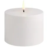 UYUNI LIGHTING Uyuni Outdoor LED Stumpenkerze 10,1 x 7,8 cm weiß