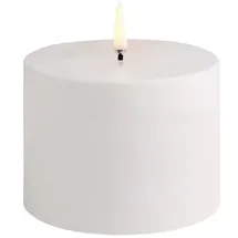 UYUNI LIGHTING Uyuni Outdoor LED Stumpenkerze 10,1 x 7,8 cm weiß