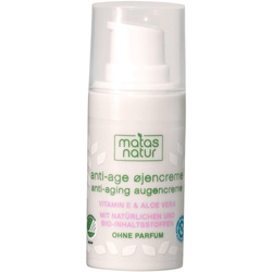 MATAS Natur Anti-Aging Augencreme mit Bio-Aloe Vera und Vitamin E 15 ml