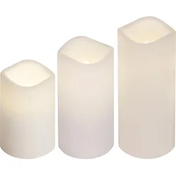 LED-Kerzenset,3er,Fernbed.,Timer,Batterie