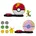 Jazwares Pokémon Surprise Attack Game Pikachu weiblich mit Turboball vs Geckarbor