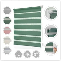 Lichtblick Duo Rollo ohne Bohren, Blickdicht 50 cm x