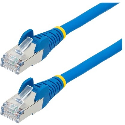 10m CAT6a Ethernet Cable - Blue - Low Smoke Zero Halogen (LSZH) - 10GbE 500MHz 100W PoE++ Snagless RJ-45 w/Strain Reliefs S/FTP Network Patch Cord - patch cable - 10 m - blue