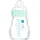 MAM Glasflasche, für Neugeborene, 0-2 Monate, 170 ml, mit 1 Sauger 1 mit langsamem Fluss aus Silikon, leicht anzunehmen, leicht zu reinigen, Feel Good, Blau, 1 Stück