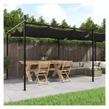 vidaXL Pergola mit Schiebedach Anthrazit 589x292x230 cm