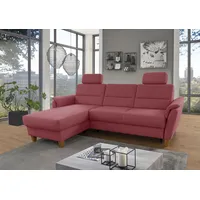 Home Affaire Ecksofa »Palmera L-Form«, Federkern, wahlweise mit Bettfunktion und mit/ohne Bettkasten, lila