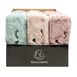 Exacompta 20x Schlampermäppchen synthetischem Pelz 225x7 5cm sortiert