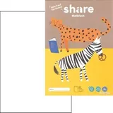 Share Zeichenblock 100 Blatt 80 g/m2 weiß