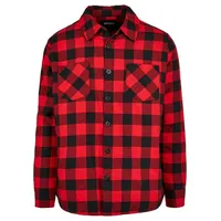 URBAN CLASSICS Padded Check Flannel Shirt in Schwarz, Größe