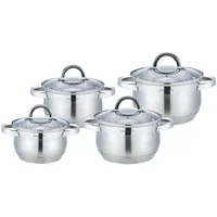 Kochtopfset 8-tlg Edelstahl Induktion