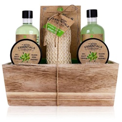 ACCENTRA Pflege-Geschenkset „Olive“ Bade – Geschenkset für Sie & Ihn mit Olivenöl, 6-tlg., Mit Olivenöl, zur Hautpflege