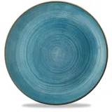Churchill Flacher Coup Teller 28,8 cm Blau 12er Set