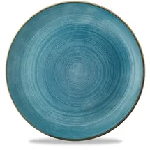 Churchill Flacher Coup Teller 28,8 cm Blau 12er Set