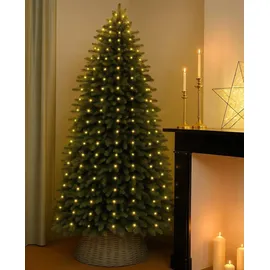 Lumineo Lichterkette Tree Lights 672 LED Teardrops 2,1m - Silber