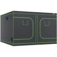 Vevor Growbox Gewächshaus 305 x 305 x 203 cm Schwarz, Grün
