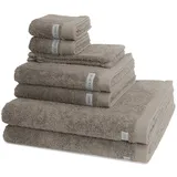 Ross Sinfonie 8-teilig Handtuch-Set Taupe Grau