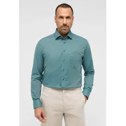 Langarmhemd ETERNA "MODERN FIT", Herren, Gr. 39, Normalgrößen, grün, 100% cotton, tailliert, Langarm Manschette, Hemden, NON IRON (bügelfrei)
