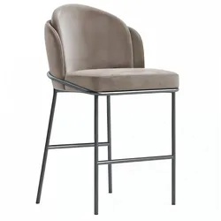 Penelope | Hotel Barhocker | Leder | Taupe