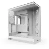 NZXT H9 Flow RGB+ (2025) White Midi Tower ATX Gaming Gehäuse weiß Glasfenster