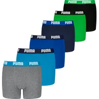Puma Boxershort 6er Pack in Blau/Grau/Grün | Gr.: 146/152