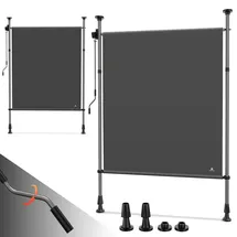 Strattore Klemmmarkise Senkrechtmarkise höhenverstellbar 200 x 310 cm - Anthrazit