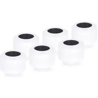 Alphacool Eiszapfen PRO 13mm HardTube Fitting G1/4 - White, Verbindung - weiß/schwarz, 6er Set