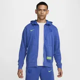 Nike FC Barcelona Club Third Nike Football-Kapuzenjacke aus French Terry (Herren) - Blau, L