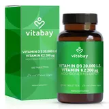 Vitabay Vitamin D3 K2 Hochdosiert Tabletten 180 St.