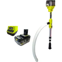 RYOBI RY18STPA-0 Akku Regenfasspumpe 18 V 3360 l/h + 1x Akku 4,0 Ah + Ladegerät