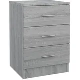 vidaXL Nachtschrank Grau Sonoma 38 x 35 x 56 cm Holzwerkstoff