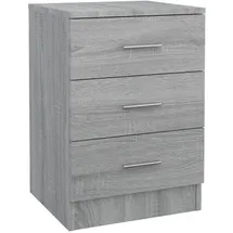 vidaXL Nachtschrank Grau Sonoma 38 x 35 x 56 cm Holzwerkstoff