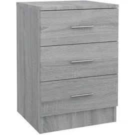 vidaXL Nachtschrank Grau Sonoma 38 x 35 x 56 cm Holzwerkstoff