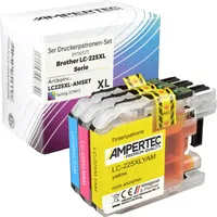 Ampertec 3 Kompatible Tinten ersetzt Brother LC-225XL Multipack CMY