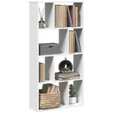 vidaXL Bücherregal Weiß 60x20x120 cm Holzwerkstoff
