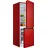 HKGK14349BR Kühl-Gefrierkombination (175 l, 1430 mm hoch, Rot)