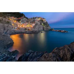 Fototapete PAPERMOON "Photo-Art RENEE DOYLE, MANAROLA-LEBENSSTIL", bunt, B:4,00m L:2,60m, Vlies, Tapeten