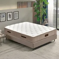 Taschenfederkernmatratze YATAS BEDDING, braun, B:140cm H:30cm L:200cm, Bezug (oben): 83% Polyester, 17% Viskose. Bezug (unten): 67% Polyester, 33% Lyocell (TENCEL). Steppfüllung (oben): 100% Polyester. Steppfüllung (unten): 100% Polyester, Matratzen, H2, wendbar, ergonomisch, atmungsaktiv