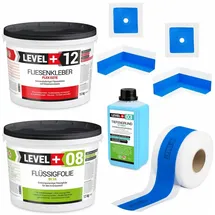Hangato GmbH Dichtset für Duschabdichtung Dichtband Flüssigfolie 12 kg