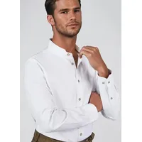 Spieth & Wensky Trachtenhemd Halberto in Slim Fit, mit Stehkragen weiß 41/42