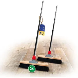 Novaliv Besen 2x 40 cm Schwarz