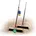 Novaliv Besen 2x 40 cm Schwarz