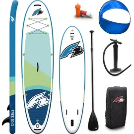 F2 SUP Board Set Stand Up Paddle Board FREE 10,6 x 0,11 m Aqua/Türkis