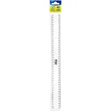 TSI Lineal 40 cm, Transparent, mit Facette und Tuschkante, Beidseitige Skalierung in mm, Art. Nr. 46040