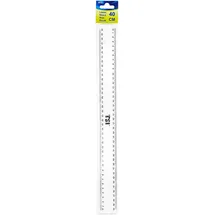 TSI Lineal 40 cm, Transparent, mit Facette und Tuschkante, Beidseitige Skalierung in mm, Art. Nr. 46040