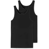 SCHIESSER Unterhemd 2 St.), Schwarz