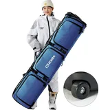 XCMAN Roller Snowboardtasche mit Rollen, verstellbare Länge Snowboard-Tasche Für -Skitrage-Rucksack Flugreisen geeignet
