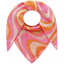 Zwillingsherz Dreieckstuch Happy Waves Beige/Pink/Orange