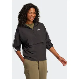 adidas Women's ESSENTIALS 3-STRIPES LIFESTYLE WOVEN Windbreaker black/white, S