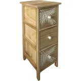 Hti-Living Kommode Melia schmal 26 x 32 x 62 cm Weiß