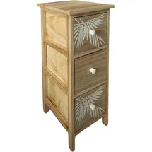 Hti-Living Kommode Melia schmal 26 x 32 x 62 cm Weiß